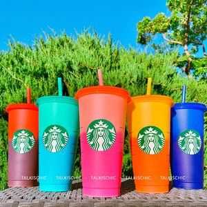 Starbucks Color Changing Reusable Summer Cups Set